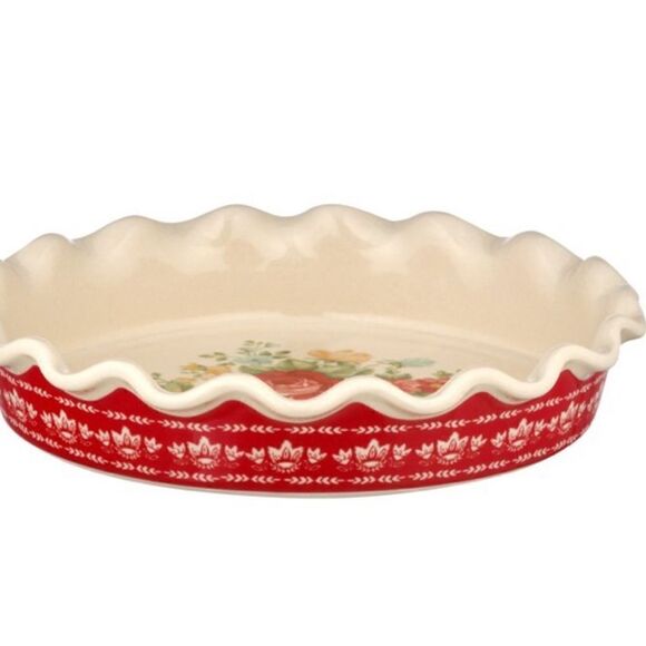 The Pioneer Woman Vintage Floral 9 inch pie plate, baking dish - Picture 3 of 6
